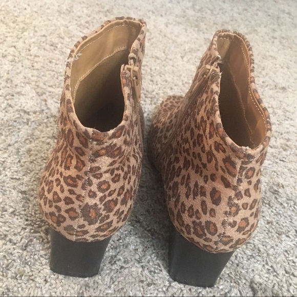 Ulla Popken Leopard Print Booties - Picture 3 of 8